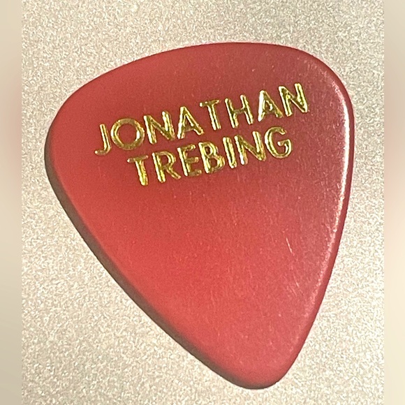 Jonathan Trebing from Rascal Flatts red guitar pick 2011 Flatts Fest Tour - Picture 1 of 4